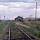 Approaching Milwaukee Road Depot. Martinsdale, Montana.