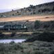 Southbound Burlington Northern Freight Train at Lombard, Montana