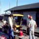 Local Milwaukee Road railroader and son (names?) repairing the Speeder at Kittitas Station